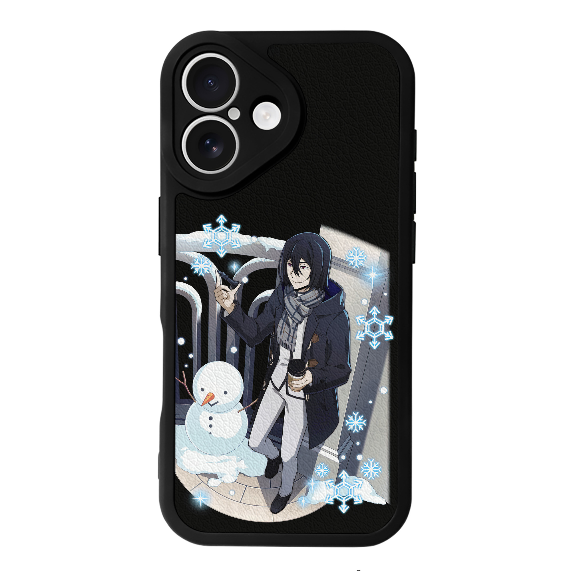 （画像用） 文豪ストレイドッグス Bungo Stray Dogs 【iPhone 16シリーズ対応】シリコンスマホケース（レザー調） 材質：シリコン